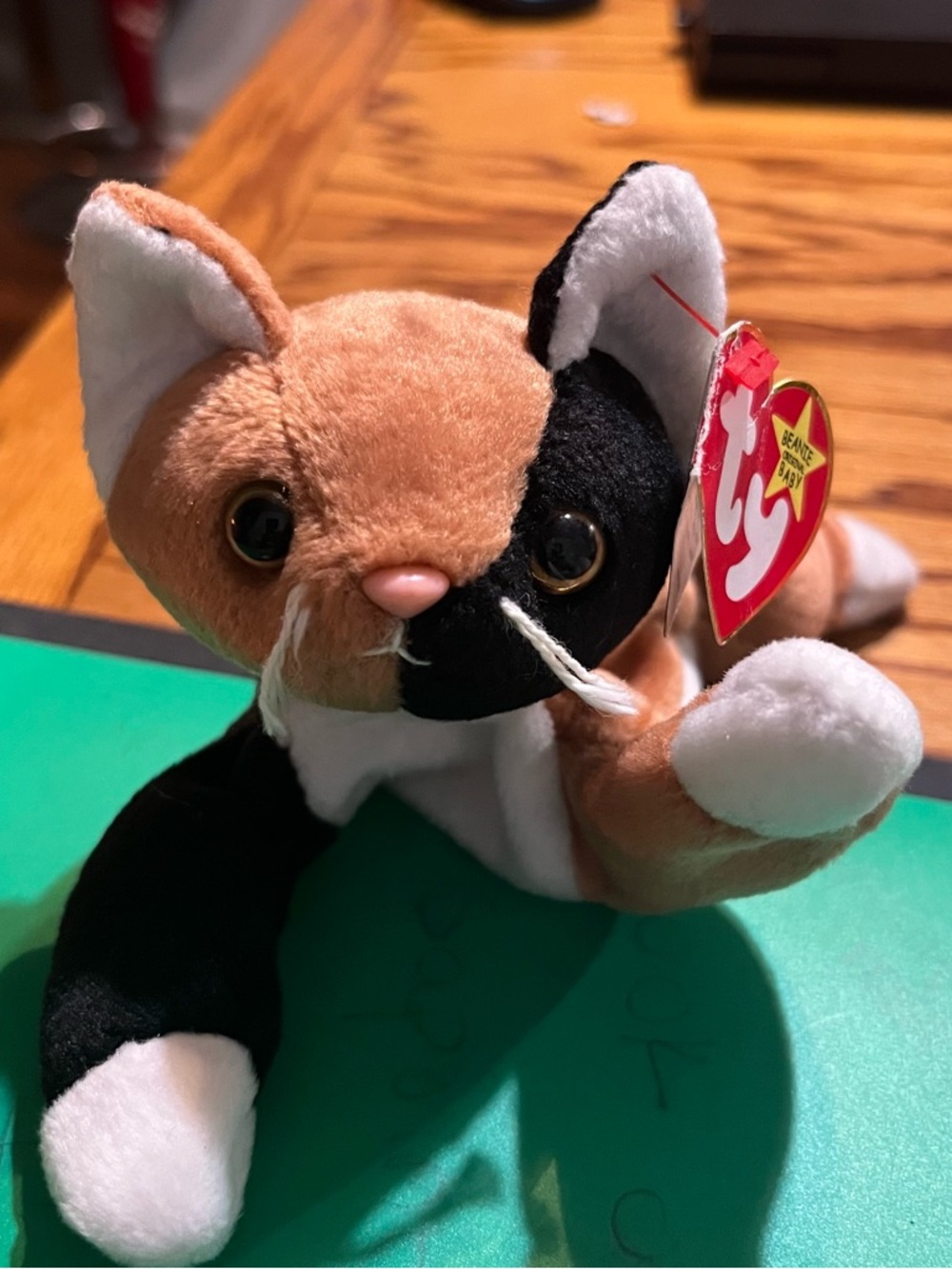 Ty Calico Cat Plush - Brown, Black & White